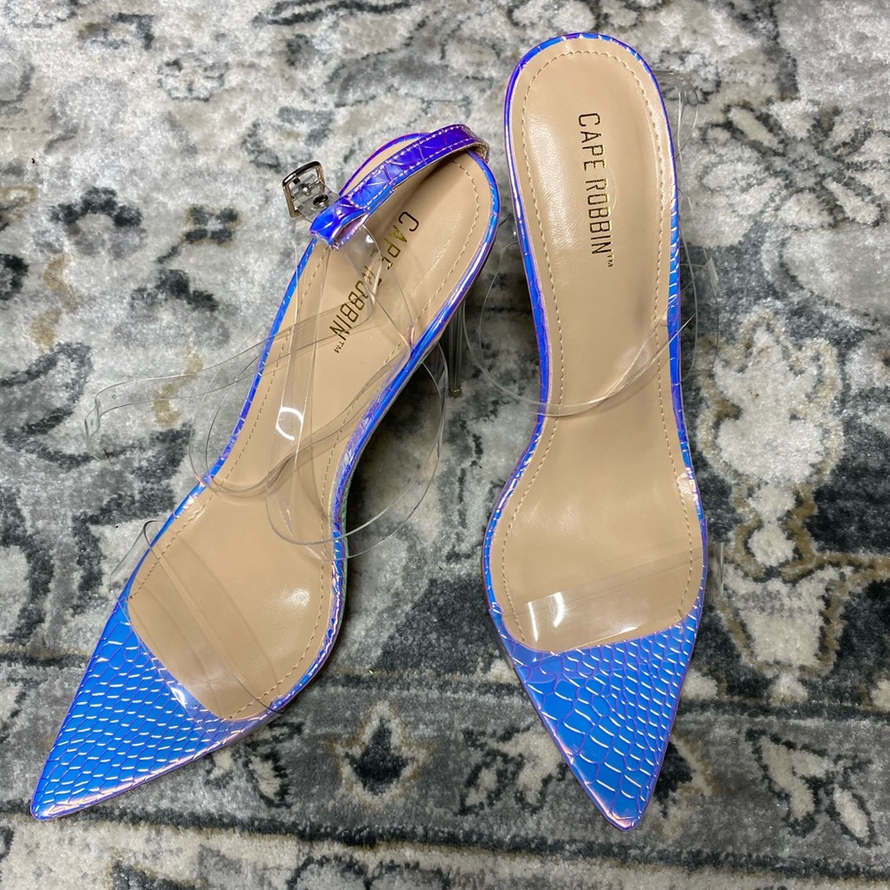 Clear heels